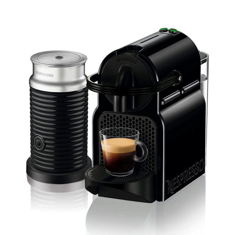 COMBO CAFETERA NESPRESSO CÁPSULA INISSIA D40 NEGRA + ESPUMADOR LECHE - 2