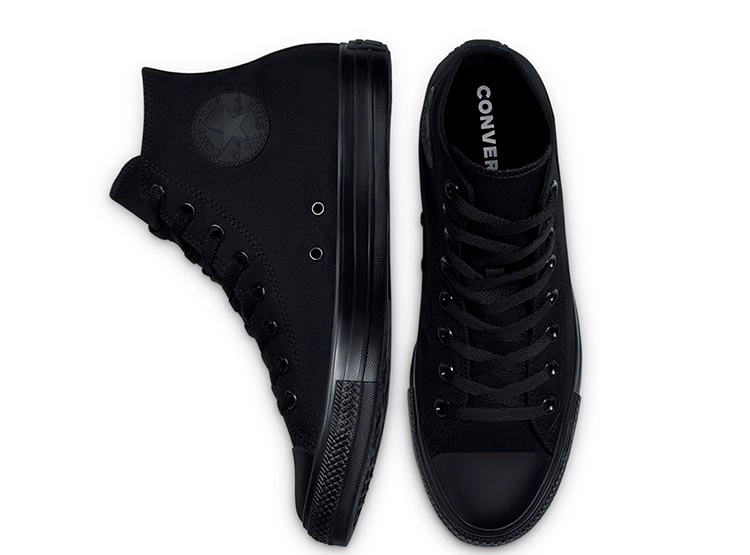 ZAPATILLAS UNISEX CONVERSE URBANAS NEGRO CHUCK TAYLOR ALL STAR HI MONOCHROME - 5