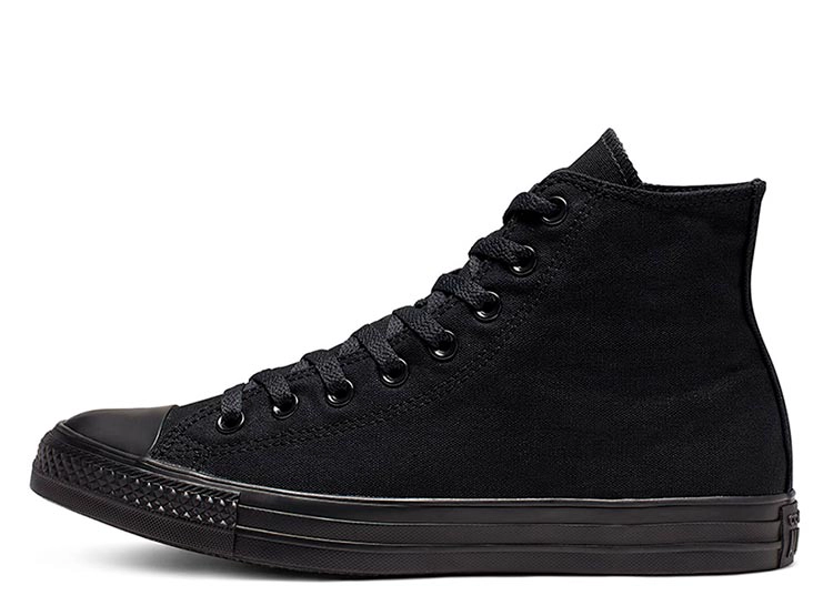 ZAPATILLAS UNISEX CONVERSE URBANAS NEGRO CHUCK TAYLOR ALL STAR HI MONOCHROME - 2