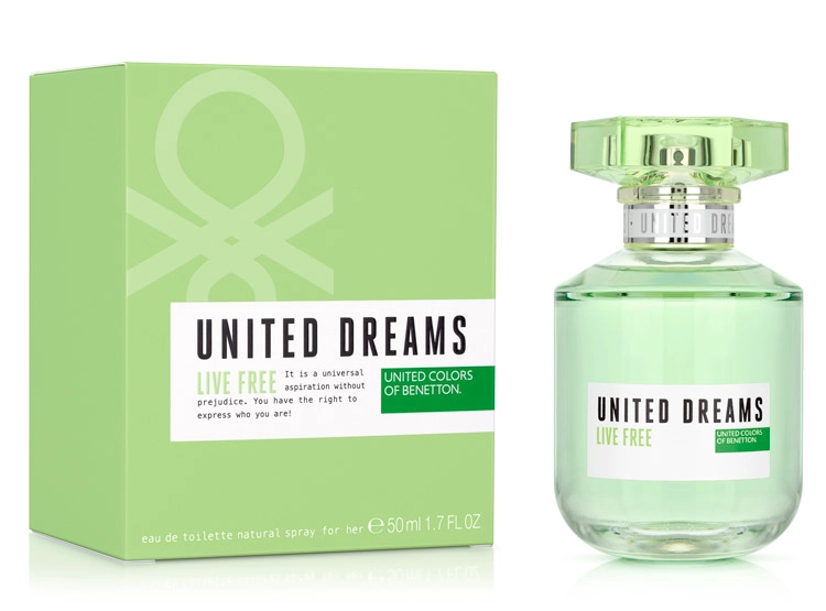 PERFUME BENETTON UNITED DREAMS LIVE FREE MUJER EDT 50 ML - 2