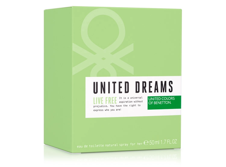 PERFUME BENETTON UNITED DREAMS LIVE FREE MUJER EDT 50 ML - 3