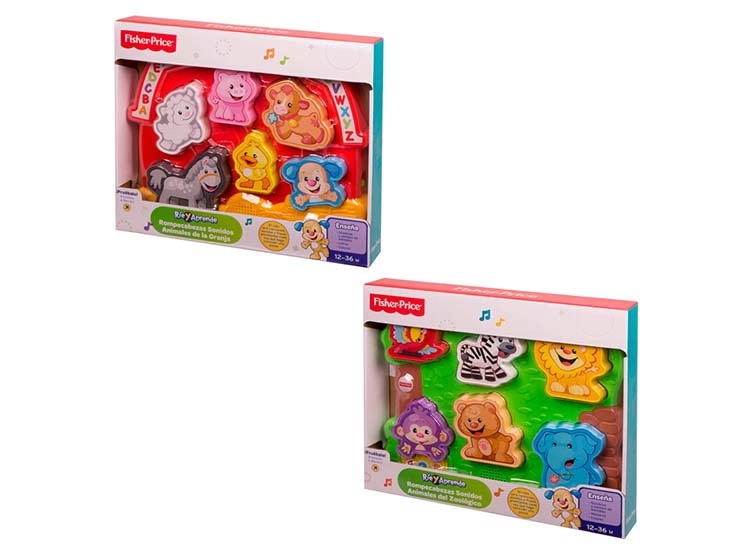 ROMPECABEZAS PARA BEBÉ FISHER PRICE RÍE Y APRENDE / MODELO ALEATORIO - 2
