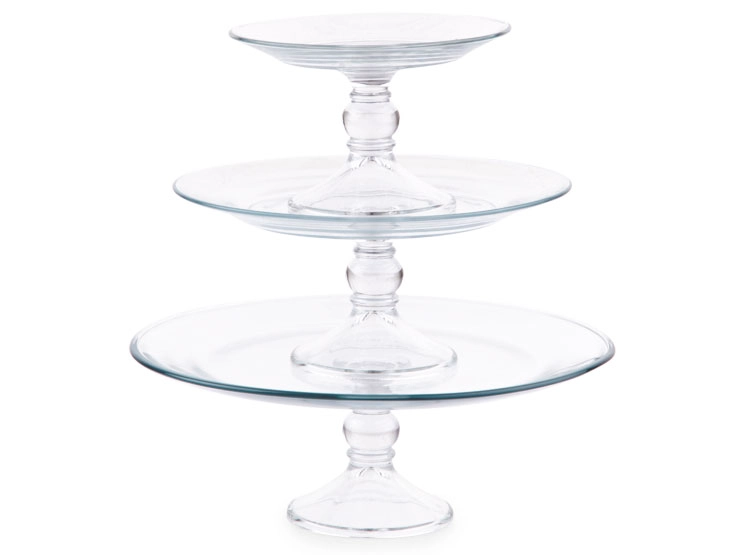FUENTE CON PIE LIBBEY SELENE 3 PIEZAS - 1