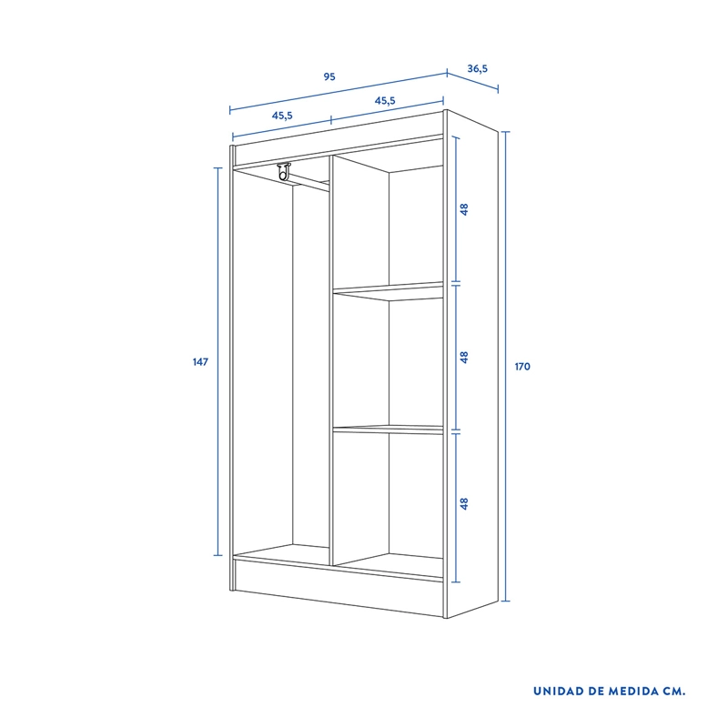 CLOSET CIC BAGUA CEREZO - 3