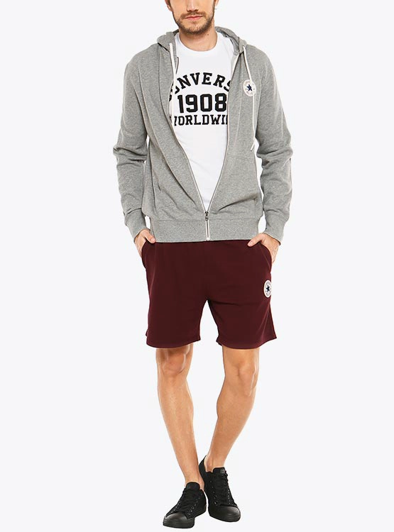 POLERÓN HOMBRE CONVERSE CORE FULL-ZIP HOODIE - 1