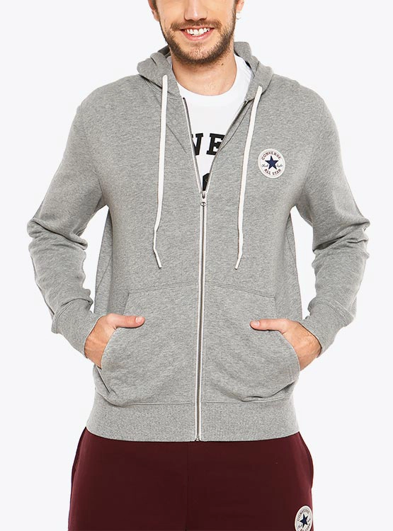 POLERÓN HOMBRE CONVERSE CORE FULL-ZIP HOODIE - 2