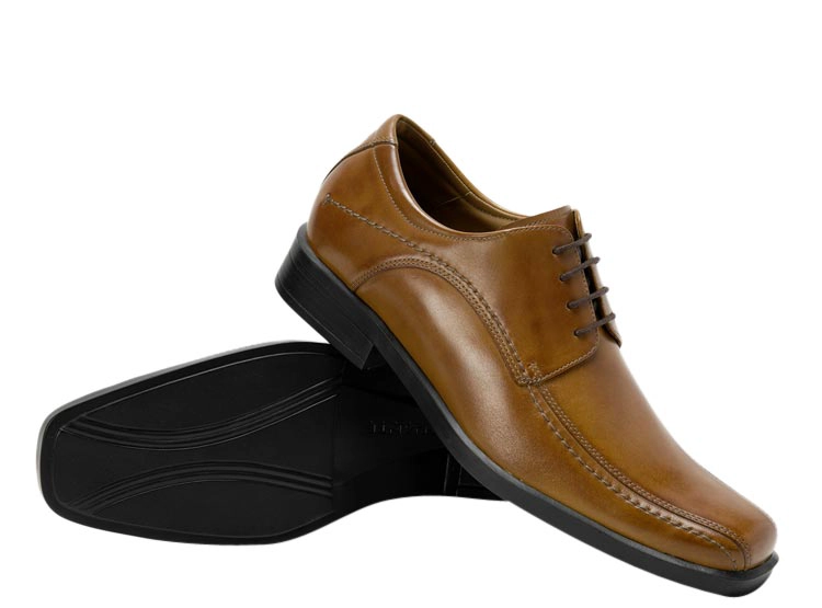 ZAPATOS CUERO HOMBRE GUANTE CAMEL - 2