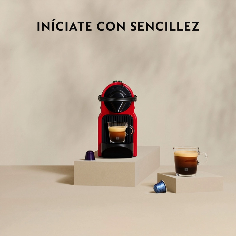 CAFETERA NESPRESSO CÁPSULA INISSIA C40 ROJO - 5