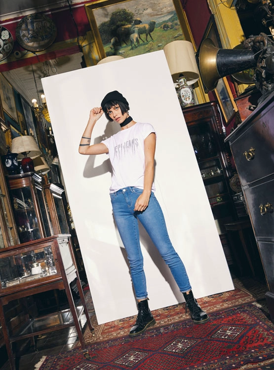 JEANS MUJER PEPE JEANS SKINNY TIRO MEDIO - 1
