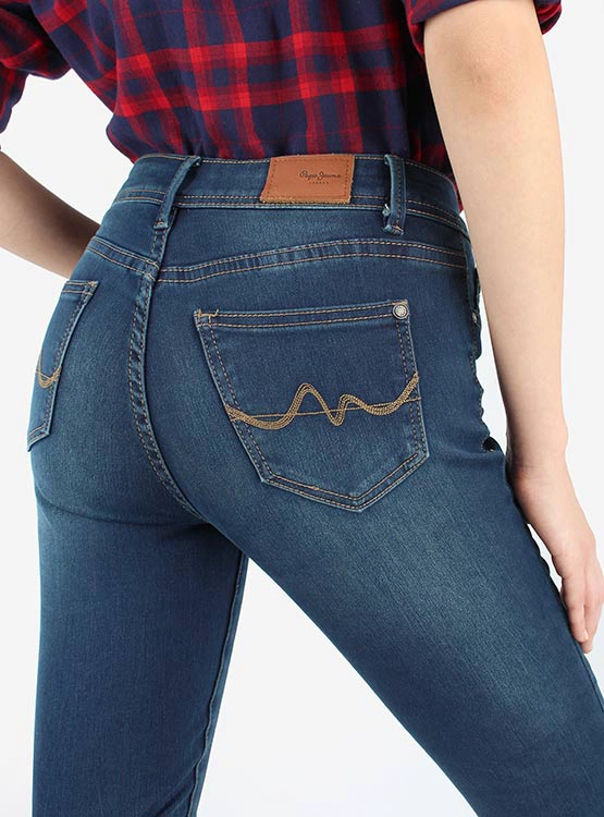 JEANS MUJER PEPE JEANS SKINNY TIRO MEDIO - 5