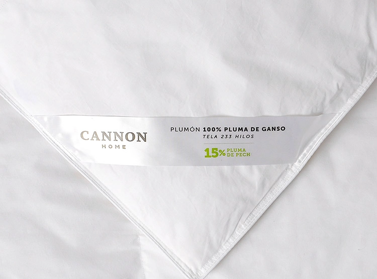 PLUMÓN CANNON 15% PLUMA PECHO GANSO 1 PLAZA - 4