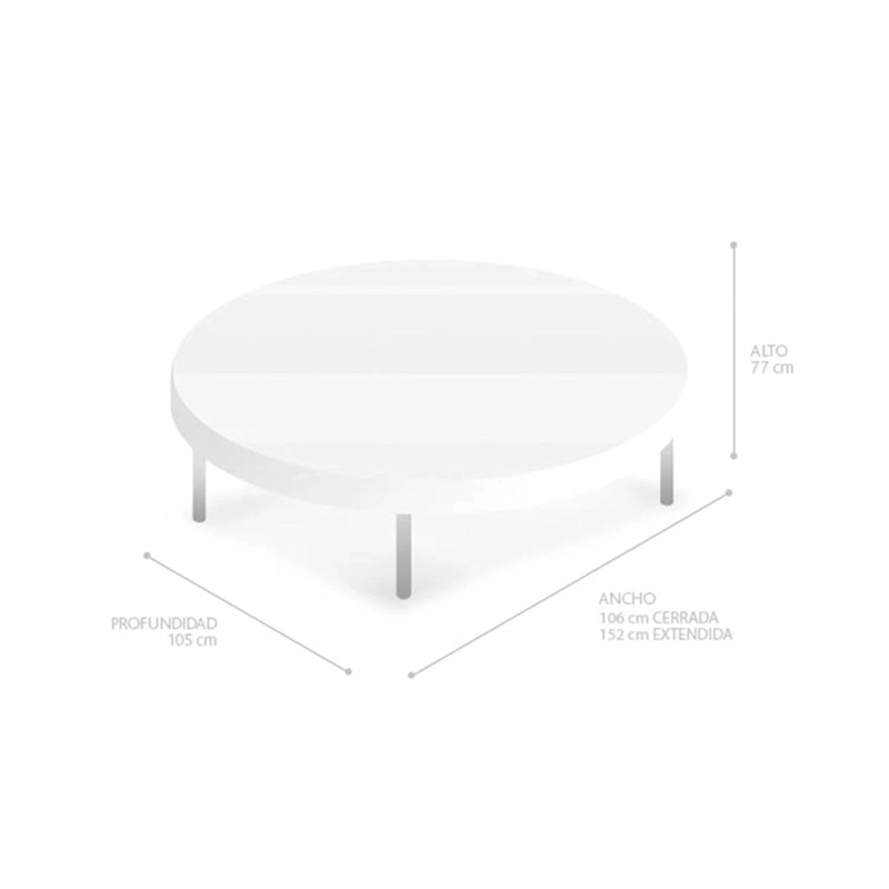 JUEGO DE COMEDOR RIPLEY HOME LYON EXTENSIBLE 4 SILLAS CAFÉ - 12