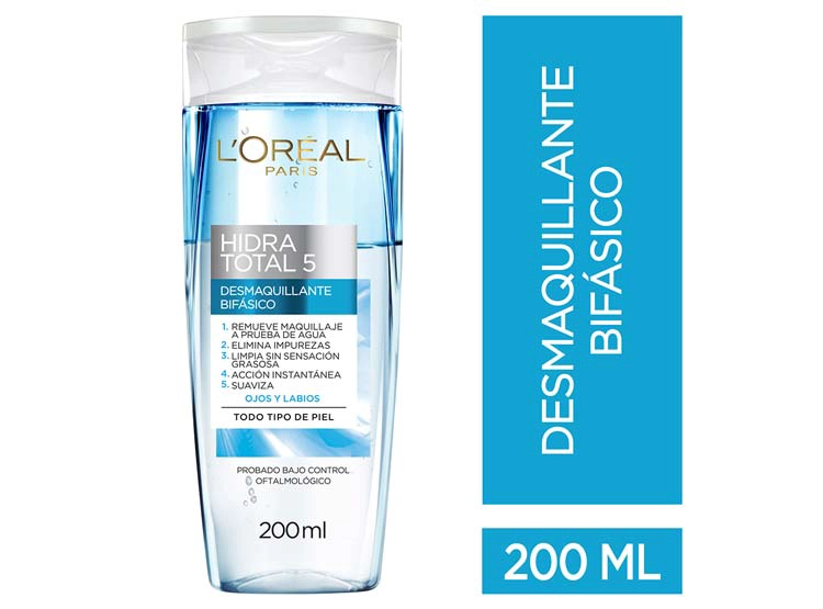DESMAQUILLANTE LOREAL SKIN HT5 BIFÁSICO 200 ML - 1