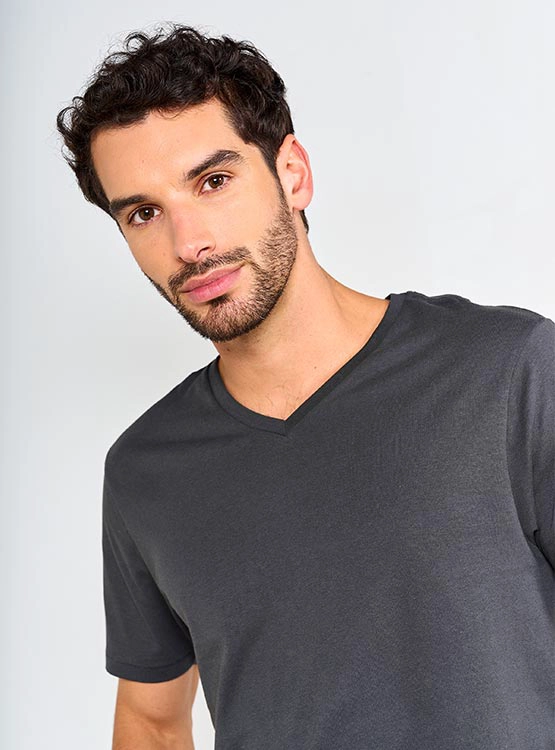 POLERA HOMBRE MARQUIS ALGODÓN CUELLO EN V - 3