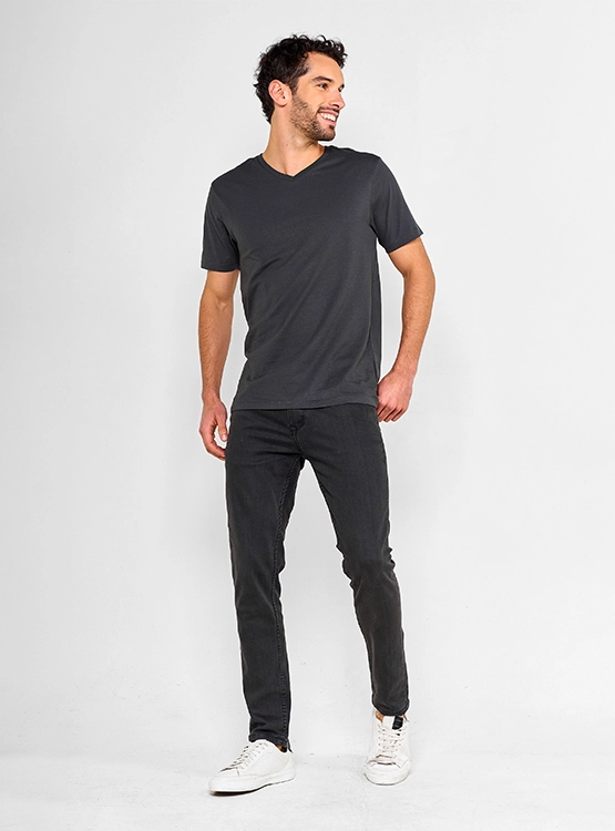 POLERA HOMBRE MARQUIS ALGODÓN CUELLO EN V - 4