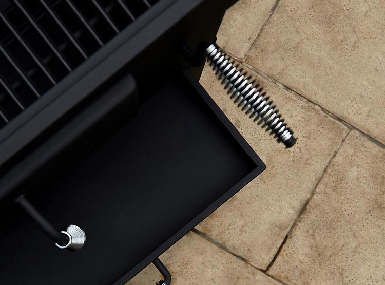 PARRILLA A CARBON BBQ GRILL TENESSE NEGRO - 3