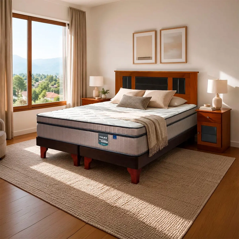 CAMA EUROPEA FLEX MÁXIMO COBRE LORRAINE KING - 1