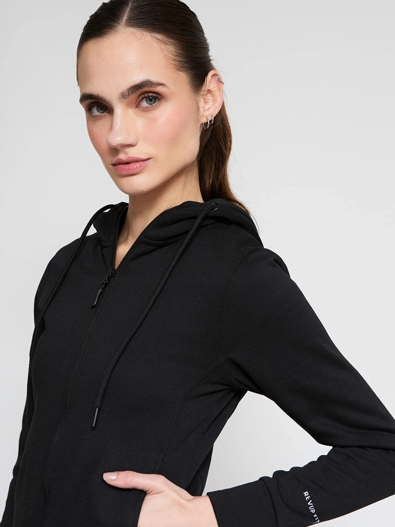 POLERÓN MUJER REVUP HOODIE ESS - 3
