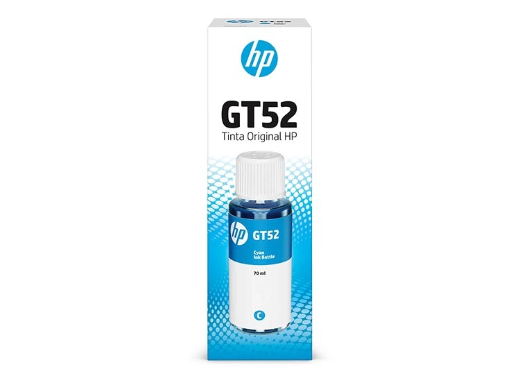 BOTELLA TINTA HP ORIGINAL GT52 CYAN 70ML - 3