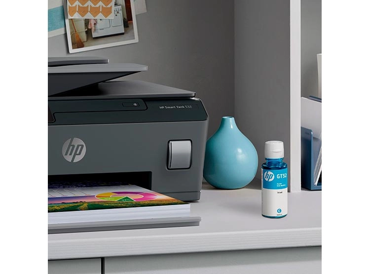 BOTELLA TINTA HP ORIGINAL GT52 CYAN 70ML - 6