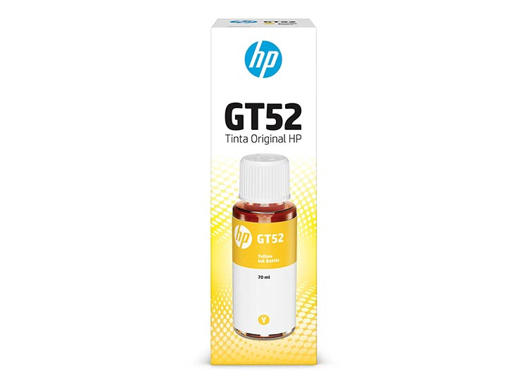 BOTELLA TINTA HP ORIGINAL GT52 AMARILLO 70ML - 3