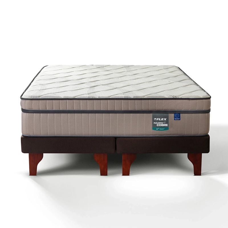 CAMA EUROPEA FLEX MÁXIMO COBRE SÚPER KING CHOCOLATE - 2