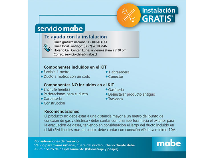 SECADORA DE ROPA MABE EVACUACIÓN 20 KG SMG26N5MNBCL1 BLANCA Blanco, foto 7