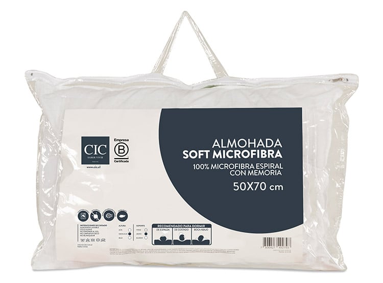ALMOHADA CIC SOFT MICROGEL 70 X 50 CM - 1