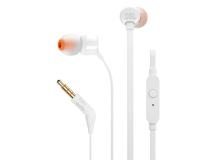 AUDIFONOS JBL T110 BLANCO - 2