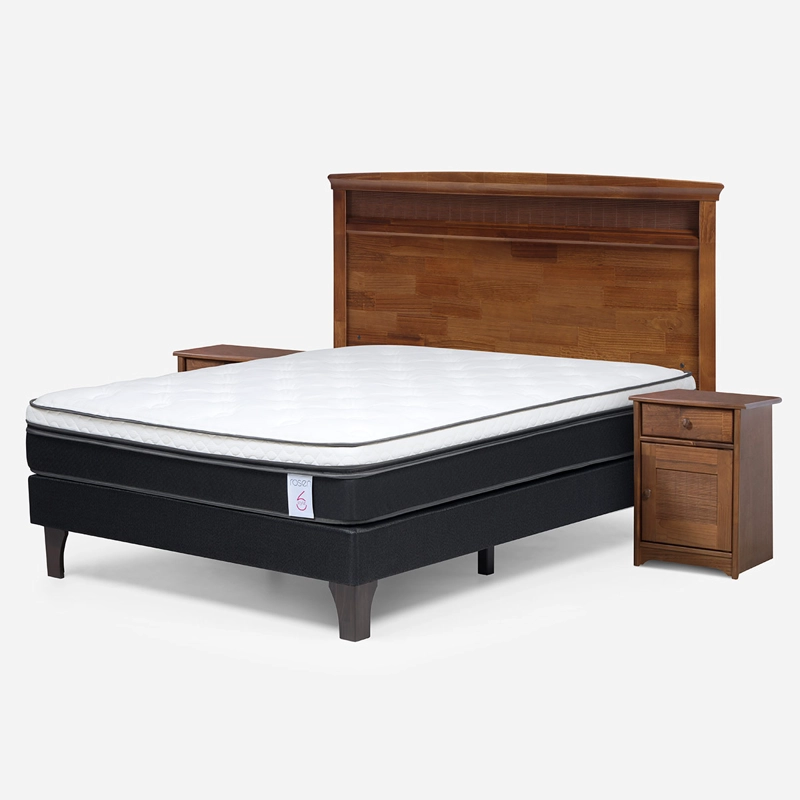 JUEGO DE DORMITORIO ROSEN CAMA EUROPEA NEW STYLE 6 2 PLAZAS + MADERAS VENETO - 2