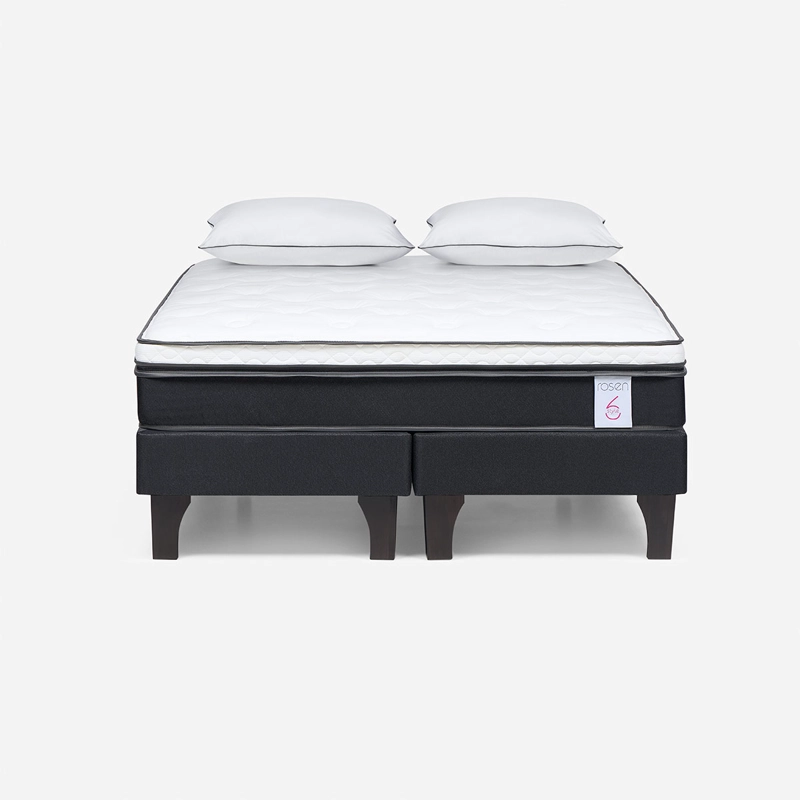 JUEGO DE DORMITORIO ROSEN CAMA EUROPEA NEW STYLE 6 BD 2 PLAZAS + TEXTIL - 1