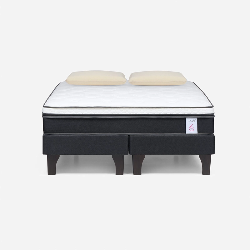JUEGO DE DORMITORIO ROSEN CAMA EUROPEA NEW STYLE 6 BD 2 PLAZAS + TEXTIL - 1