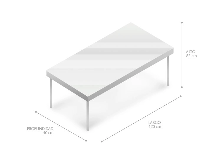 MESA DE ARRIMO RIPLEY HOME METAL METAL NEGRO - 2