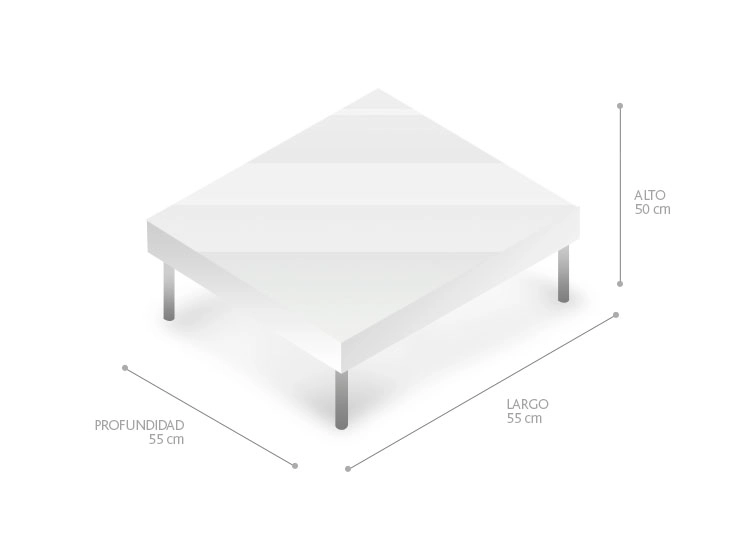 MESA LATERAL CLAVIJO DESIGN METAL METAL NEGRO - 2