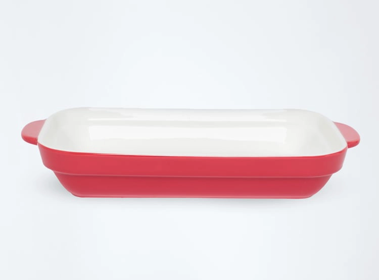 FUENTE HORNO RIPLEY HOME PASTA RECTANGULAR L ROJO - 1