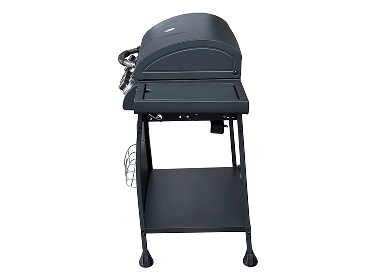 PARRILLA A GAS BBQ GRILL INDIANA 4 QUEMADORES + QUEMADOR LATERAL NEGRO - 6