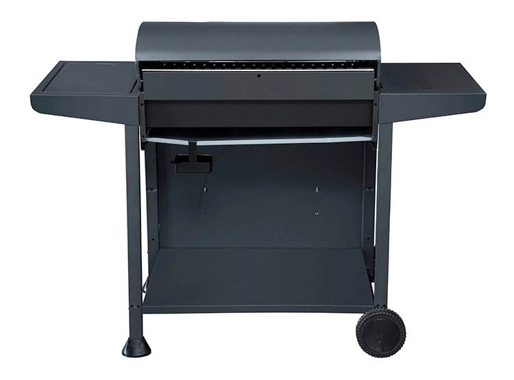 PARRILLA A GAS BBQ GRILL INDIANA 4 QUEMADORES + QUEMADOR LATERAL NEGRO - 7