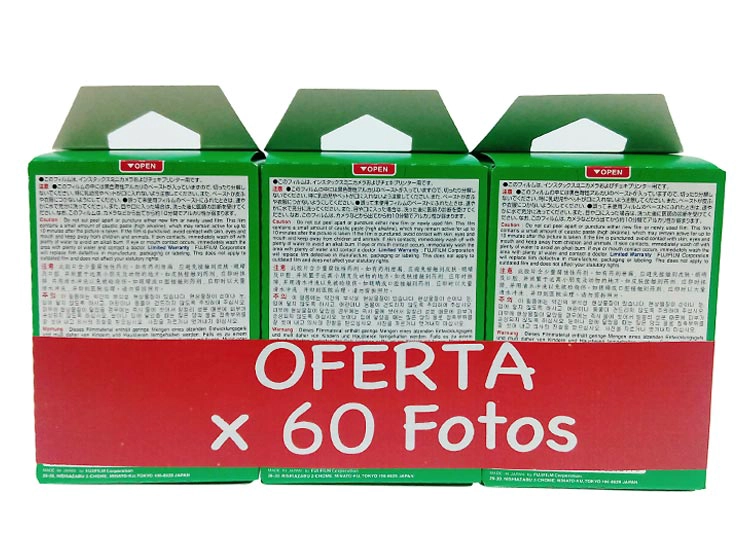 PELÍCULA FUJI INSTAX MINI 60 FOTOS - 2