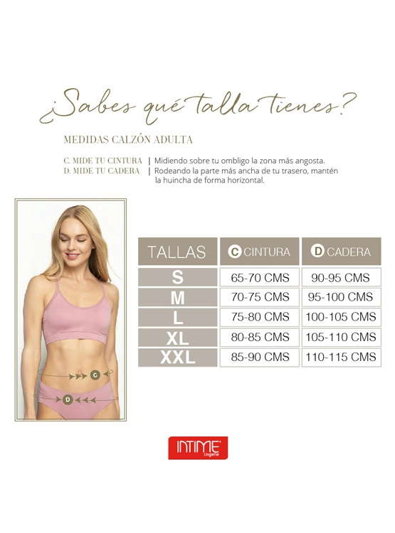 PACK CALZÓN MUJER INTIME - 6