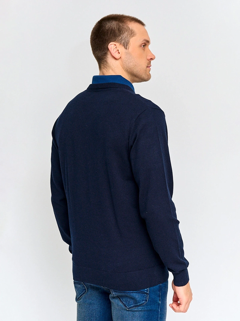 SWEATER HOMBRE KENNETH STEVENS ALGODÓN CUELLO EN V - 2