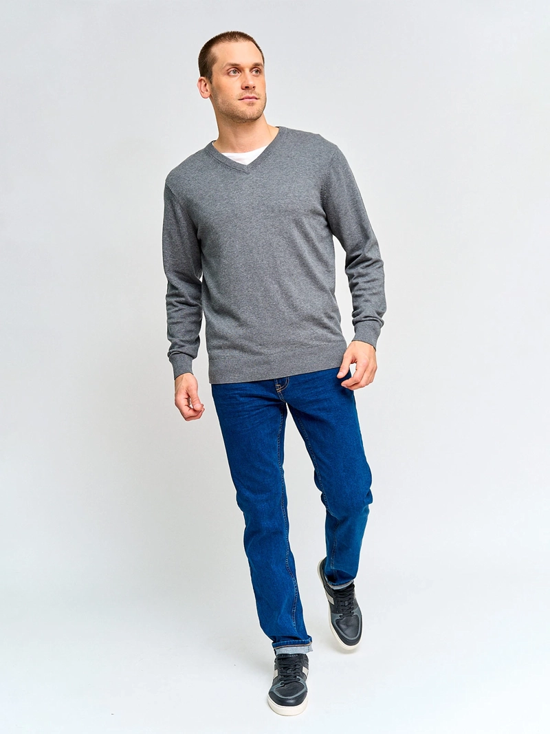 SWEATER HOMBRE KENNETH STEVENS ALGODÓN CUELLO EN V - 4
