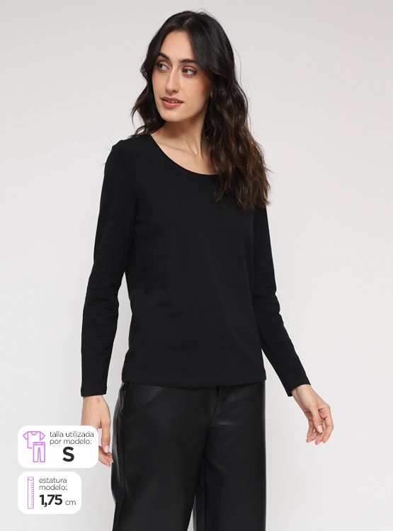 POLERA MUJER MARQUIS MANGA LARGA - 1