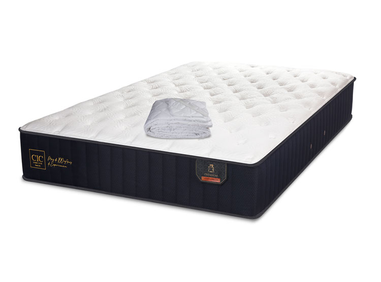 SET CIC COLCHÓN PREMIUM 1 PLAZA + CUBRE - 2