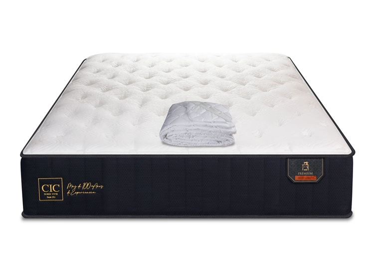 SET CIC COLCHÓN PREMIUM 1.5 PLAZAS + CUBRE - 1