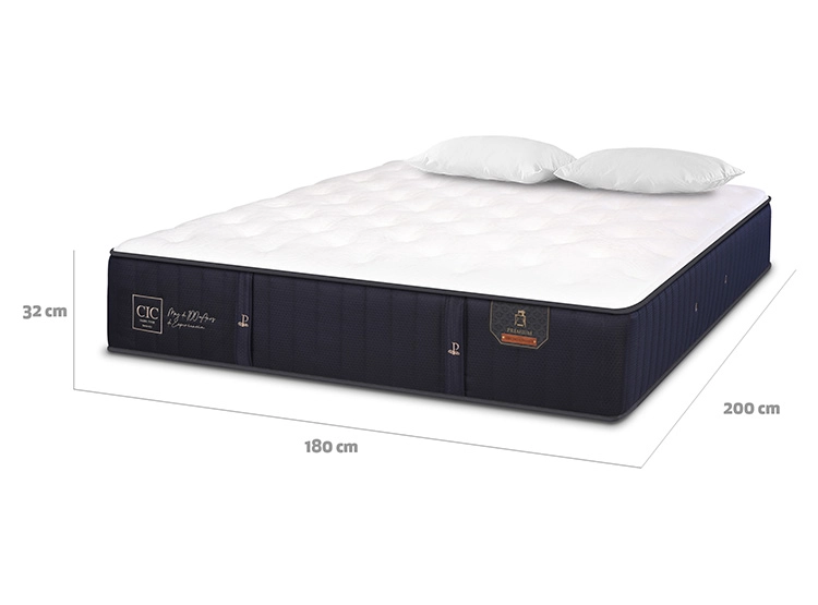 SET CIC COLCHÓN PREMIUM KING + ALMOHADAS - 3