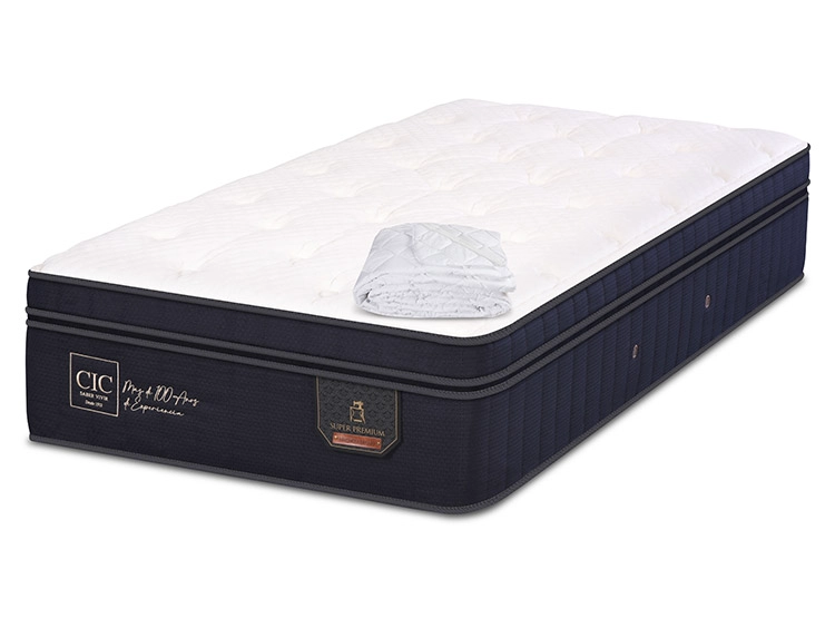 SET CIC COLCHÓN SUPER PREMIUM 1 PLAZA + CUBRE - 2