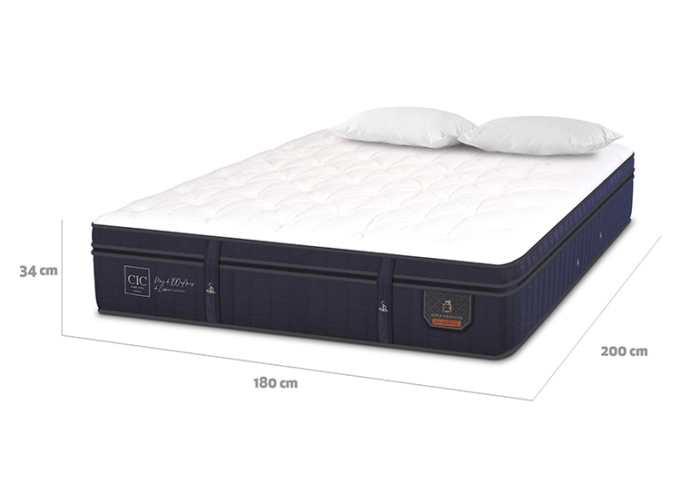 SET CIC COLCHÓN SUPER PREMIUM KING + ALMOHADAS - 3