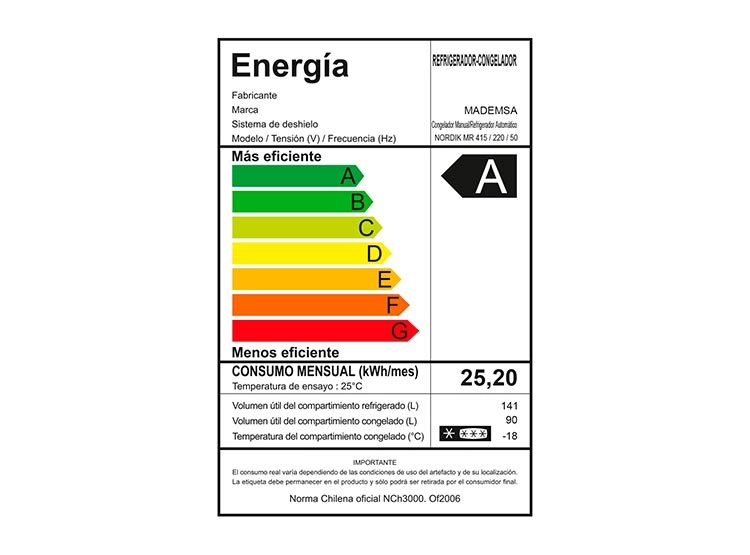 REFRIGERADOR BOTTOM FREEZER MADEMSA NORDIK 415 PLUS 231L FRIO DIRECTO PLATA - 6