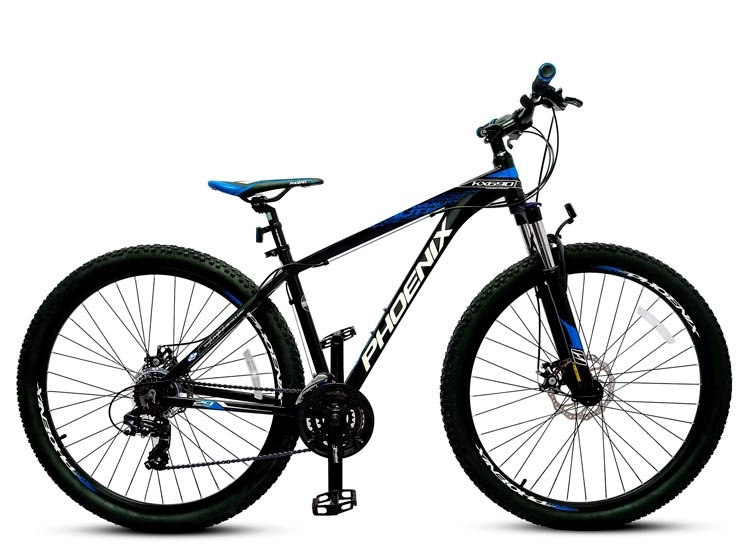 BICICLETA PHOENIX MTB NEGRA AZUL 29