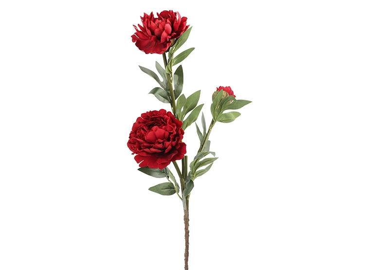 PEONIA RIPLEY HOME 3 FLORES ROJA 93CM - 1